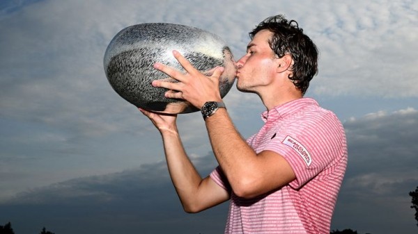 
        'Speechless' Rasmus Hojgaard becomes first Danish winner at DP World Tour's Made in HimmerLand 
    