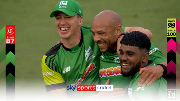 The Men's Hundred: Dan Lawrence leads London Spirit past holders Trent Rockets as Tymal Mills takes hat-trick for Southern Brave
