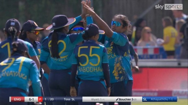 England collapse with the bat as Sri Lanka earn historic T20 international win