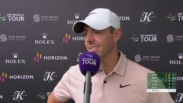 
        Irish Open: Rory McIlroy is four adrift of leader Shubhankar Sharma after two late birdies
    